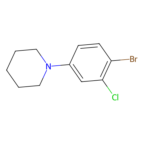 1-(4-Bromo-3-chlorophenyl)piperidine, min 96%, 1 gram