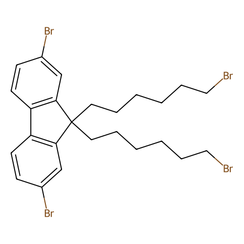 2, 7-Dibromo-9, 9-bis(6-bromohexyl)fluorene, min 98%, 1 gram