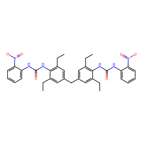 1, 1'-[Methylenebis(2, 6-diethyl-4, 1-phenylene)]bis[3-(2-nitrophenyl)urea], min 98%, 1 gram