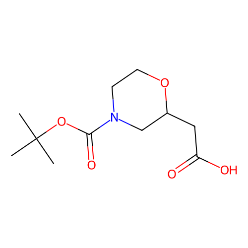 (S)-2-(4-(tert-Butoxycarbonyl)morpholin-2-yl)acetic acid, min 95%, 100 mg