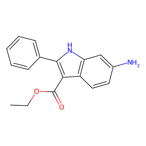 Ethyl 6-amino-2-phenyl-1h-indole-3-carboxylate, min 95%, 100 mg