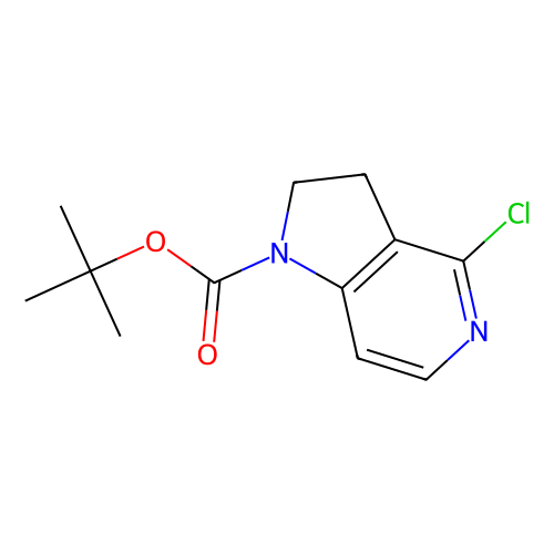 tert-Butyl 4-chloro-2, 3-dihydro-1H-pyrrolo[3, 2-c]pyridine-1-carboxylate, min 97%, 100 mg