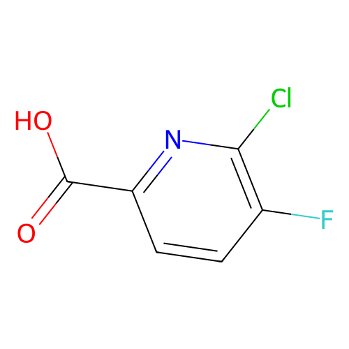 2-Chloro-3-fluoropyridine-6-carboxylic acid, min 98%, 1 gram