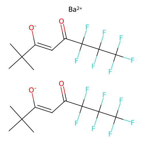 Bis(6, 6, 7, 7, 8, 8, 8-heptafluoro-2, 2-dimethyl-3, 5-octanedionate)barium [Ba(FOD)2], min 95%, 1 gram