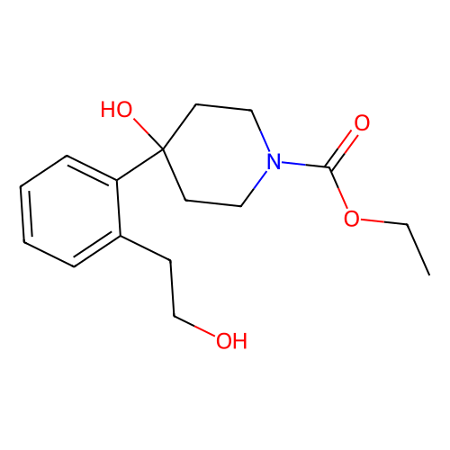 Ethyl 4-hydroxy-4-(2-(2-hydroxyethyl)phenyl)piperidine-1-carboxylate, min 97%, 1 gram Ethyl 4-hydroxy-4-(2-(2-hydroxyethyl)phenyl)piperidine-1-carboxylate, min 97%, 1 gram