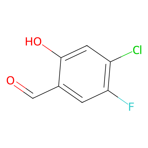 4-Chloro-5-fluoro-2-hydroxybenzaldehyde, min 97%, 100 mg