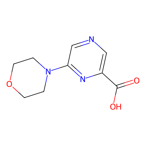 6-(4-Morpholinyl)pyrazine-2-carboxylic acid, min 95%, 250 mg