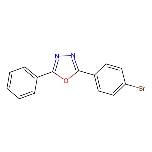2-(4-Bromophenyl)-5-phenyl-1, 3, 4-oxadiazole, min 96%, 1 gram