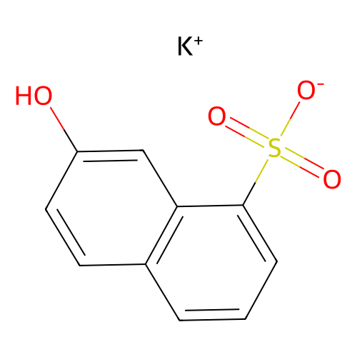 Potassium 7-Hydroxy-1-naphthalenesulfonate (contains isomer), min 90% (HPLC), 25 grams