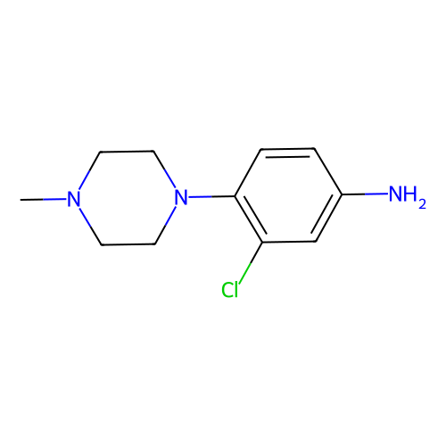 3-Chloro-4-(4-methylpiperazin-1-yl)benzenamine, min 98%, 1 gram