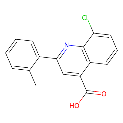 8-chloro-2-(2-methylphenyl)quinoline-4-carboxylic acid, min 95%, 100 mg