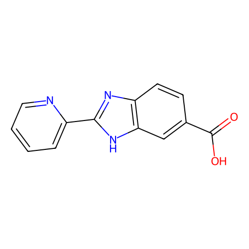 2-(Pyridin-2-yl)-1H-benzo[d]imidazole-6-carboxylic acid, min 95%, 250 mg