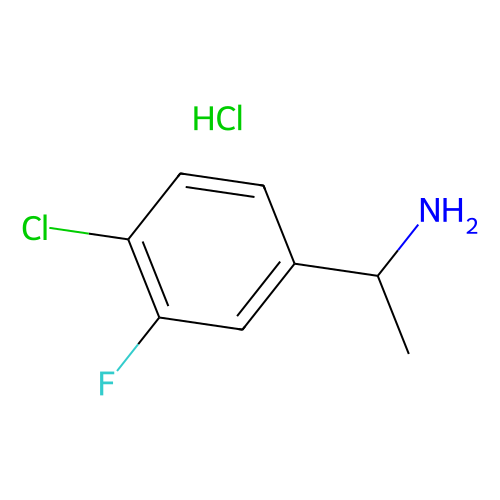 (R)-1-(4-Chloro-3-fluorophenyl)ethanamine hydrochloride, min 98%, 250 mg