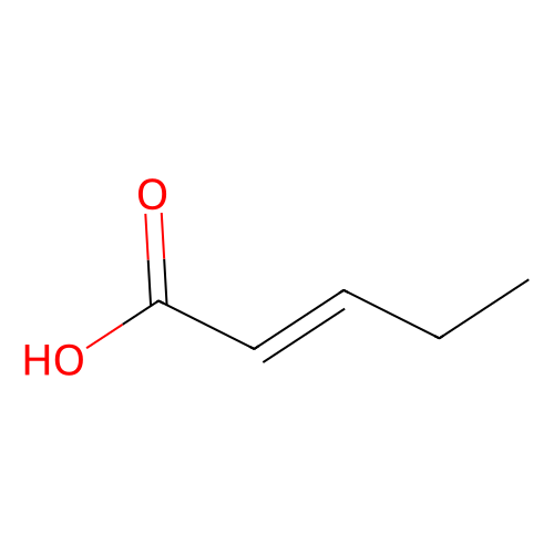 trans-2-Pentenoic Acid, min 95% (GC), 10 ml