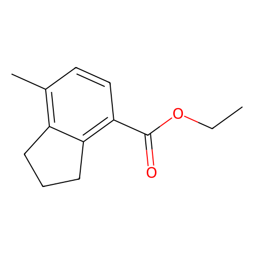 Ethyl 7-methyl-2, 3-dihydro-1H-indene-4-carboxylate, min 97%, 1 gram