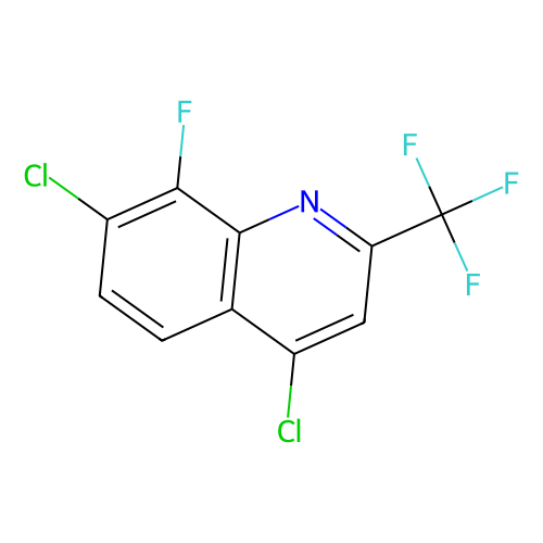 4, 7-Dichloro-8-fluoro-2-(trifluoromethyl)quinoline, min 95%, 1 gram