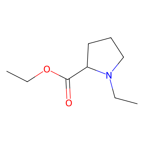 Ethyl (R)-(+)-1-Ethyl-2-pyrrolidinecarboxylate, min 96%, 1 gram