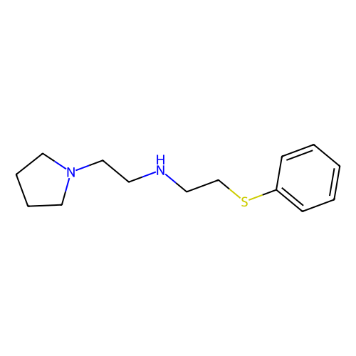2-(Phenylthio)-N-[2-(pyrrolidin-1-yl)ethyl]ethan-1-amine, min 95%, 100 mg