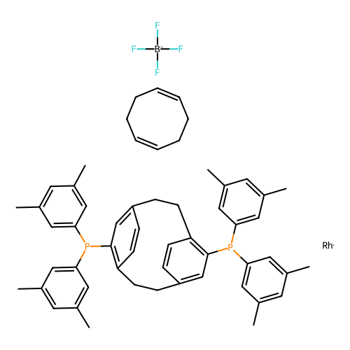 (R)-(-)-4, 12-Bis(di-3, 5-xylylphosphino)[2.2]paracyclophane(1, 5-cyclooctadiene)rhodium(I) tetrafluoroborate, min 97%, 100 mg