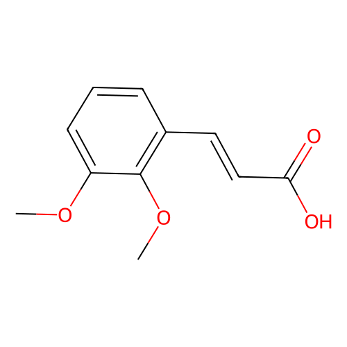 trans-2, 3-Dimethoxycinnamic acid, min 98%, 10 grams