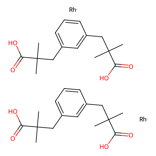 Bis[rhodium(a, a, a', a'-tetramethyl-1, 3-benzenedipropionic Acid)], min 96% (HPLC), 100 mg