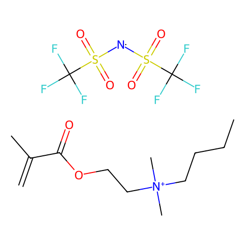 N-[2-(Methacryloyloxy)ethyl]-N, N-dimethylbutan-1-aminium Bis(trifluoromethanesulfonyl)imide, min 98% (HPLC)(N), 1 gram