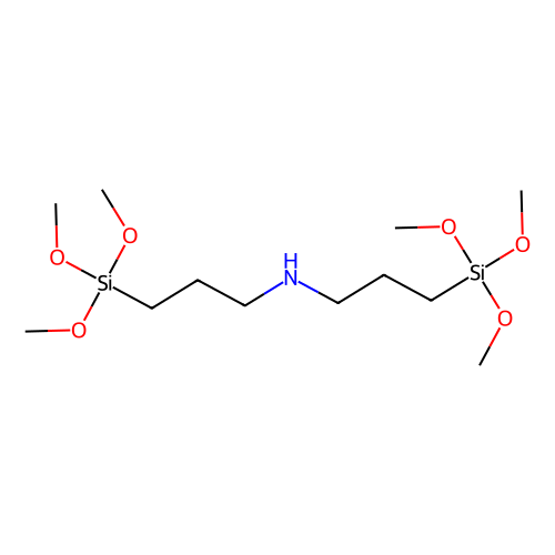 Bis[3-(trimethoxysilyl)propyl]amine, min 90%, 100 grams