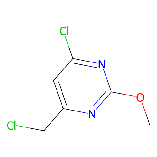 4-Chloro-6-(chloromethyl)-2-methoxypyrimidine, min 95%, 100 mg