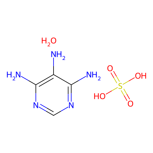 4, 5, 6-Triaminopyrimidine Sulfate Hydrate, min 98% (HPLC), 1 gram