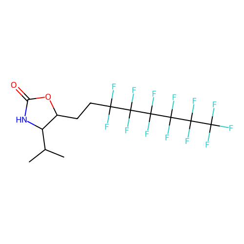 (4S, 5R)-(-)-4-i-Propyl-5-(3, 3, 4, 4, 5, 5, 6, 6, 7, 7, 8, 8, 8-tridecafluorooctyl)-2-oxazolidinone, min 99%, 100 mg