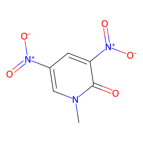 1-Methyl-3, 5-dinitropyridin-2(1H)-one, min 97%, 1 gram