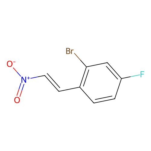2-Bromo-4-fluoro-1-((e)-2-nitrovinyl)benzene, min 96%, 1 gram