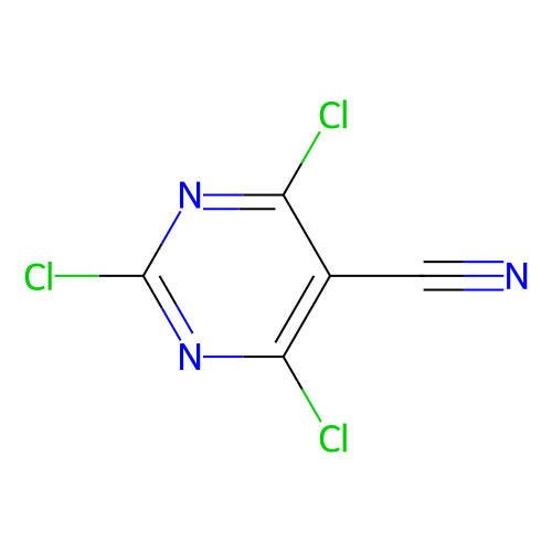 2, 4, 6-Trichloro-5-cyanopyrimidine, min 98%, 1 gram