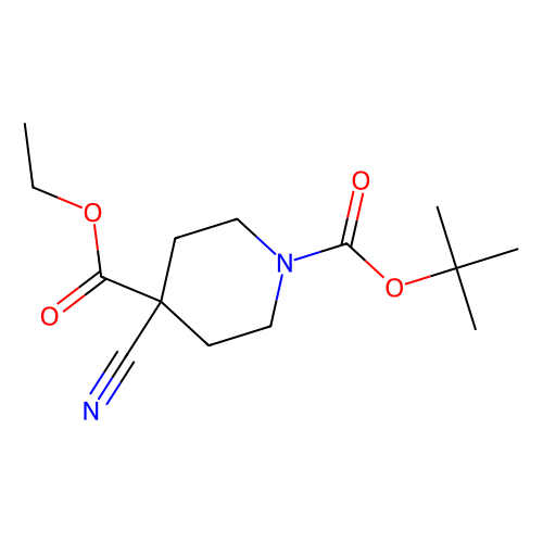 1-tert-Butyl 4-ethyl 4-cyanopiperidine-1, 4-dicarboxylate, min 95%, 100 mg