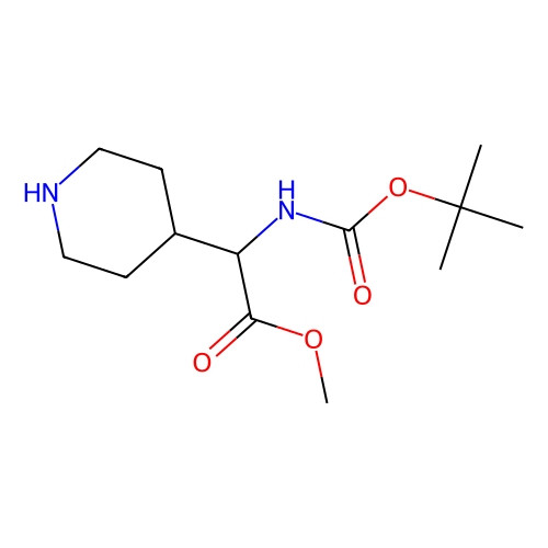 Aladdin Scientific Methyl 2-((tert-butoxycarbonyl)amino)-2-(piperidin-4-yl)acetate, min 97%, 100 mg 