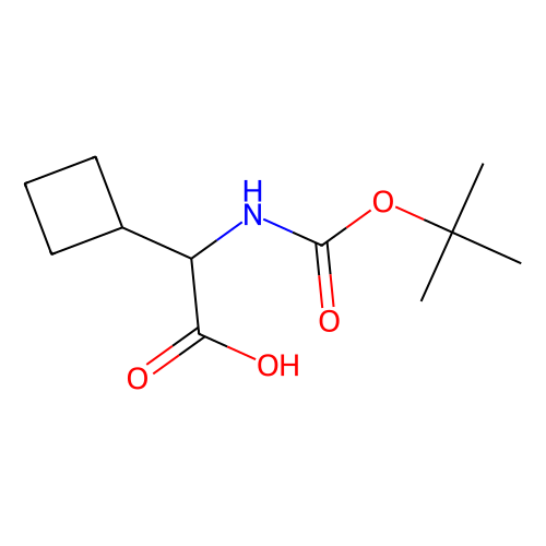 (S)-2-((tert-Butoxycarbonyl)amino)-2-cyclobutylacetic acid, min 97%, 100 mg