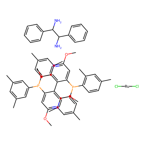 Dichloro[(R)-(+)-2, 2'', 6, 6''-tetramethoxy-4, 4''-bis(di(3, 5-xylyl)phosphino)-3, 3''-bipyridine][(1R, 2R)-(+)-1, 2-diphenylethylenediamine]ruthenium(II), min 95%, 100 mg