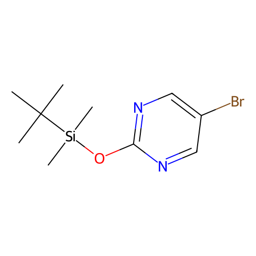5-Bromo-2-(tert-butyldimethylsiloxy)pyrimidine, min 97%, 1 gram