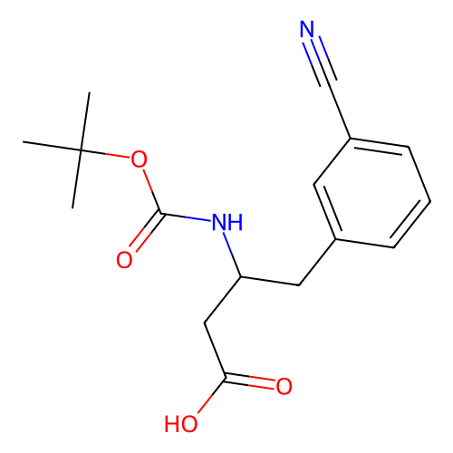 Boc-3-cyano-D-B-homophenylalanine, min 98%, 100 mg