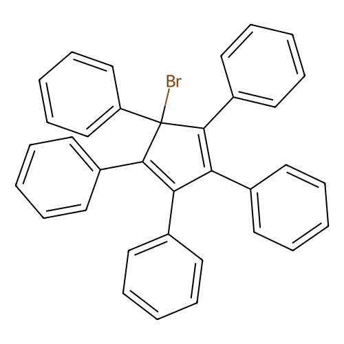5-Bromo-1, 2, 3, 4, 5-pentaphenyl-1, 3-cyclopentadiene, 1 gram