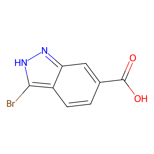 3-bromo-1H-indazole-6-carboxylic acid, min 97%, 1 gram