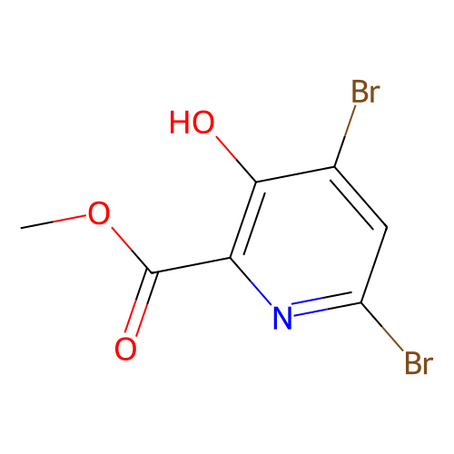 Methyl 4, 6-dibromo-3-hydroxypicolinate, min 97%, 100 mg