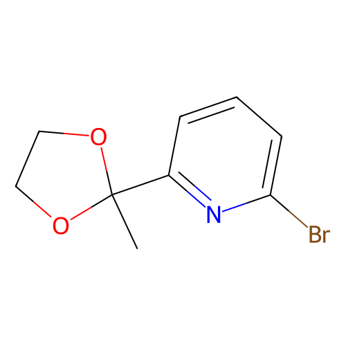 2-Bromo-6-(2-methyl-1, 3-dioxolan-2-yl)pyridine, min 97%, 1 gram