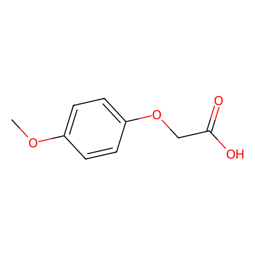 p-Methoxyphenoxyacetic acid, min 98%, 10 grams