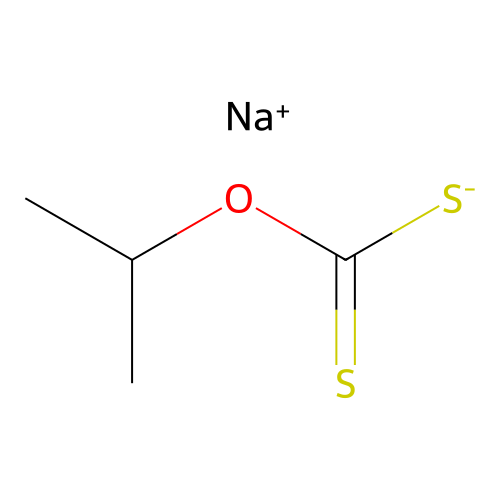 Isopropylxanthic acid sodium salt, min 90%, 100 grams