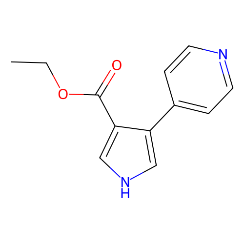 Ethyl 4-(pyridin-4-yl)-1H-pyrrole-3-carboxylate, min 97%, 100 mg
