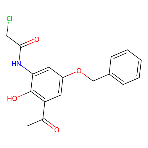 N-(3-Acetyl-5-(benzyloxy)-2-hydroxyphenyl)-2-chloroacetamide, min 97%, 100 mg