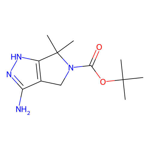 tert-butyl 3-amino-6, 6-dimethyl-1H, 4H, 5H, 6H-pyrrolo[3, 4-c]pyrazole-5-carboxylate, min 97%, 1 gram
