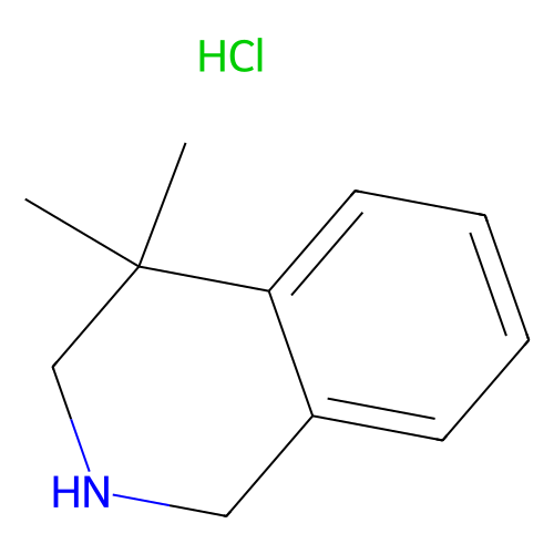 4, 4-Dimethyl-1, 2, 3, 4-tetrahydroisoquinoline hydrochloride, min 95%, 250 mg