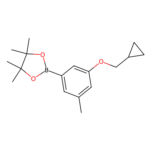 3-(Cyclopropylmethoxy)-5-methylphenylboronic acid, pinacol ester, min 96%, 250 mg
